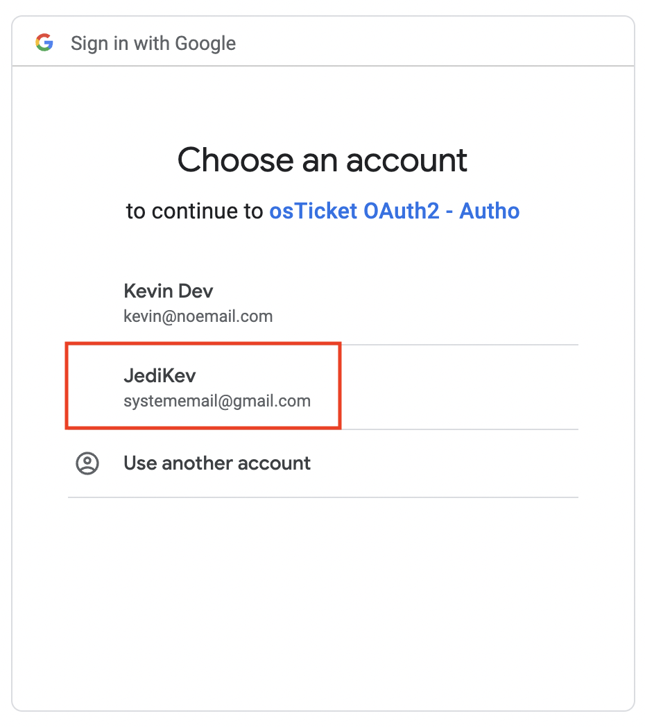 Sign in with Google