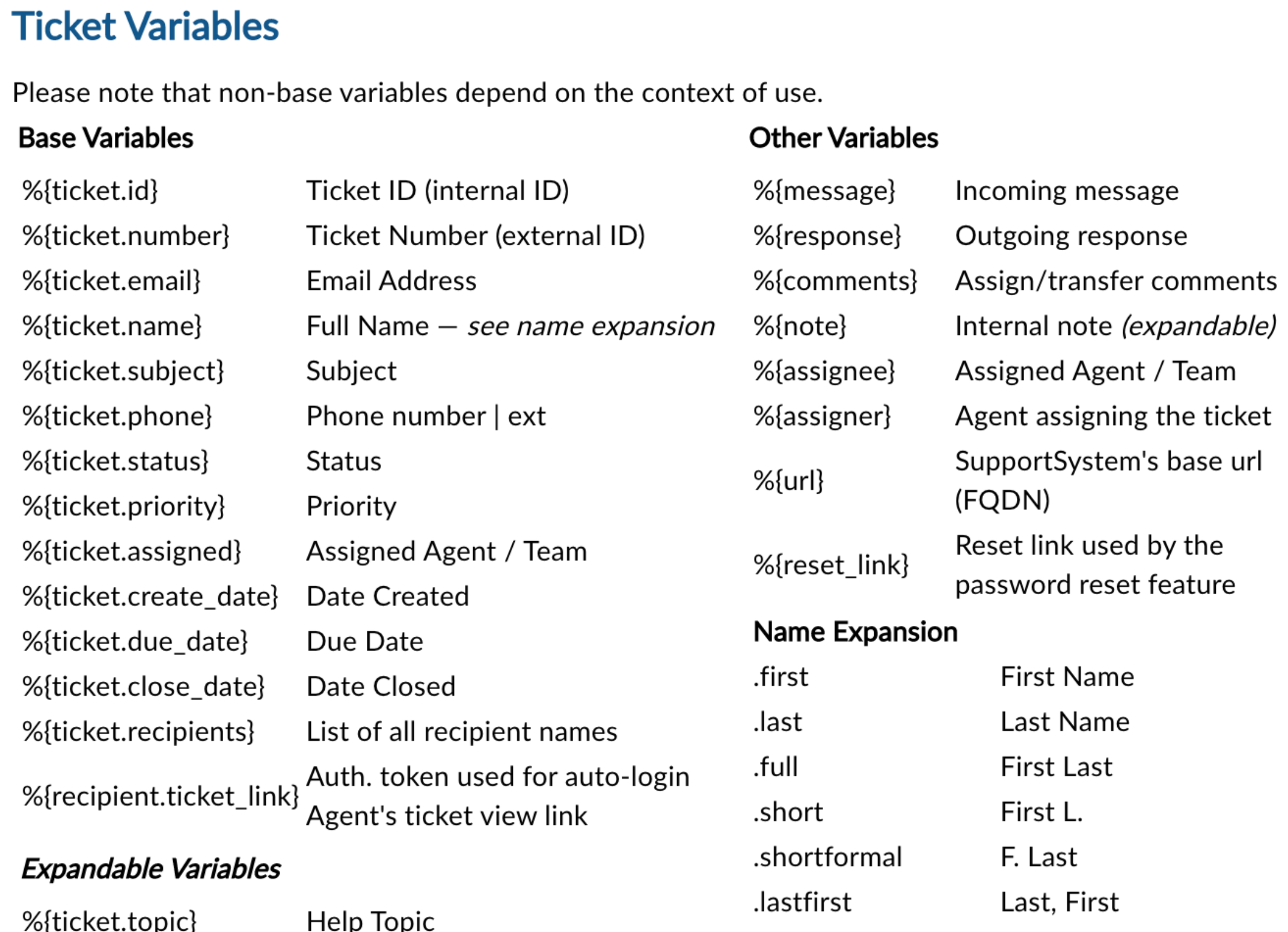 Built In Variables