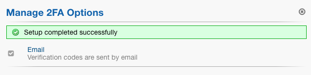 Configure 2FA Verify Token