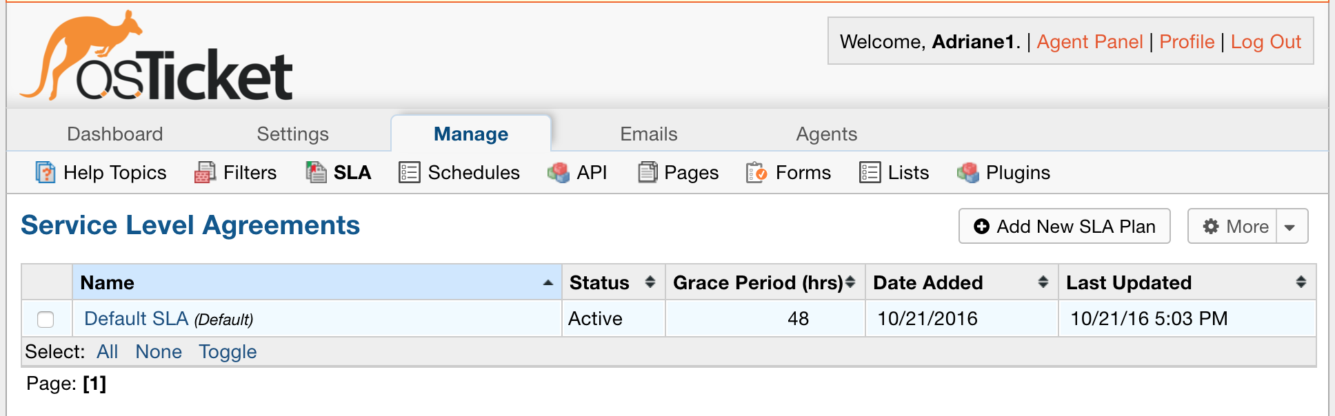 Manage SLAs