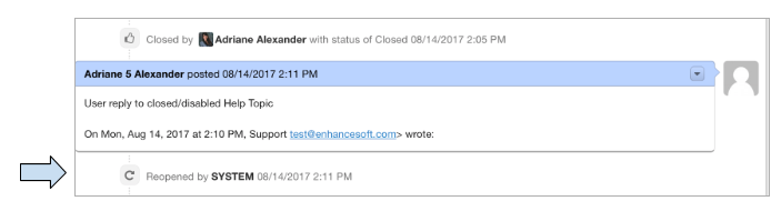 Closed Disabled Help Topic Response