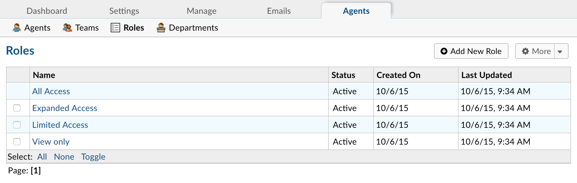 Roles Tab