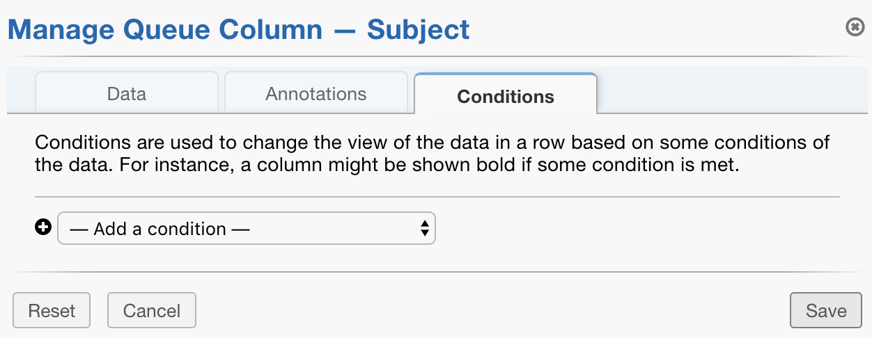 Add Column Conditions