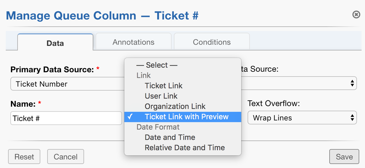 Queue Column Manage 2