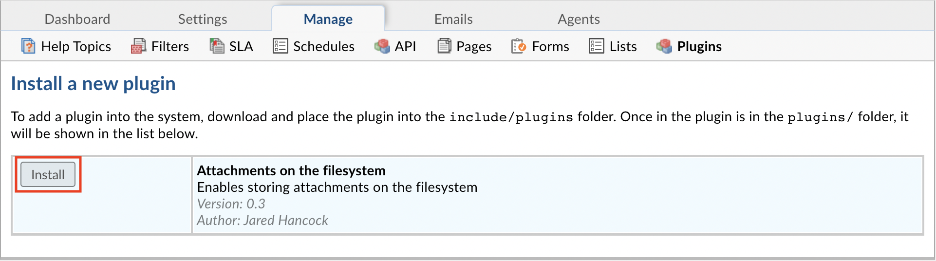 Install Plugin