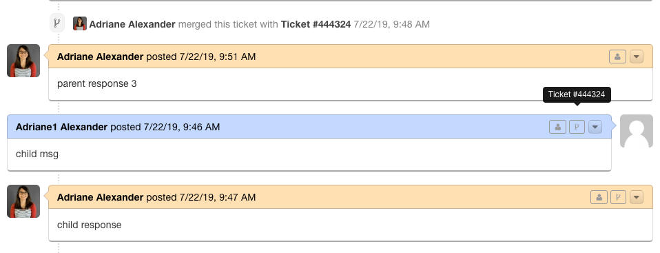 Merged/Linked Tickets in the Queue