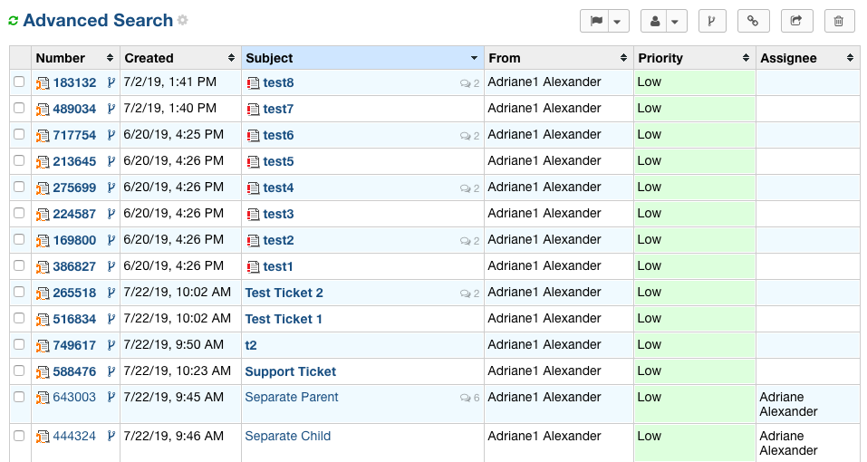 Searching for Merged Tickets