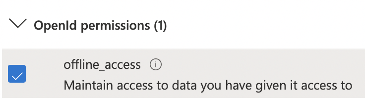 offline_access permission