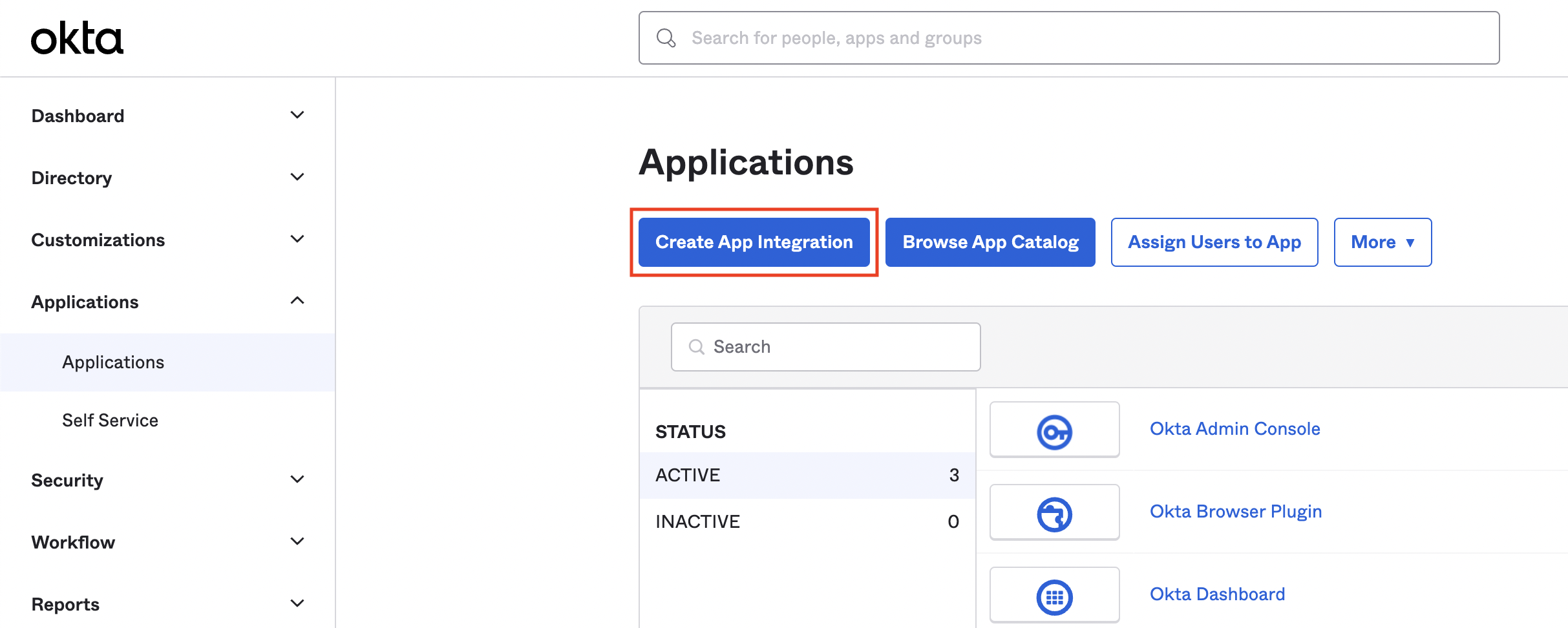 Create App Integration